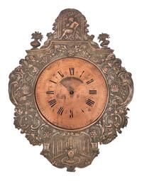 A Silvered Wall Clock