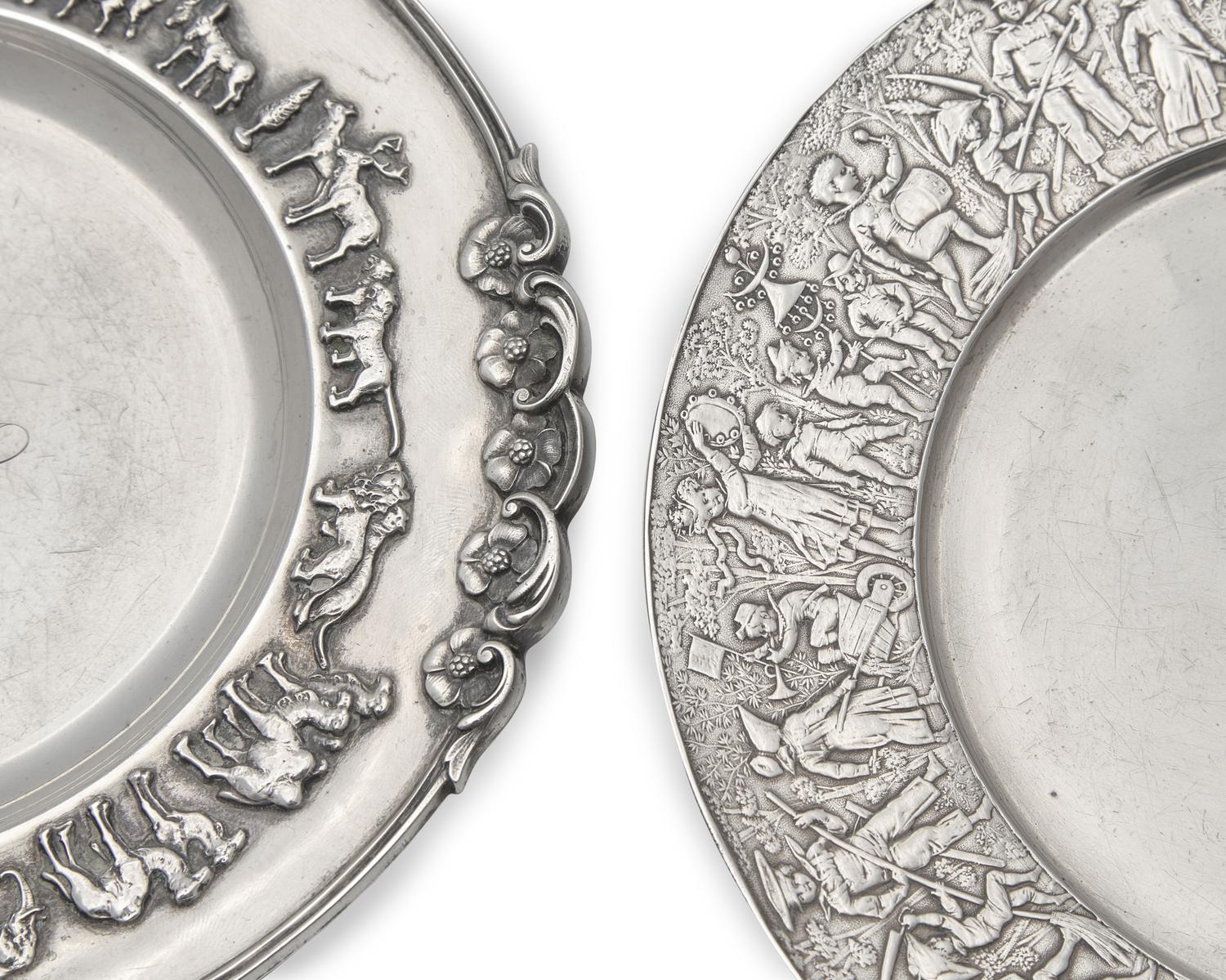 An Assembled Group of Eight Children's Sterling Silver Wares, Gorham Mfg. Co., Providence, RI, and Tiffany & Co., New York, NY, Late 19th / Early 20th Century