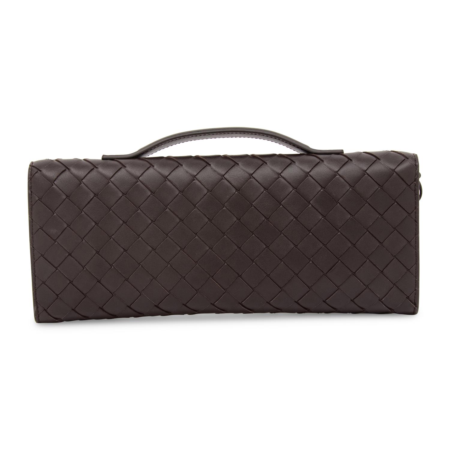 BOTTEGA VENETA, ANDIAMO INTRECCIATO LEATHER CLUTCH