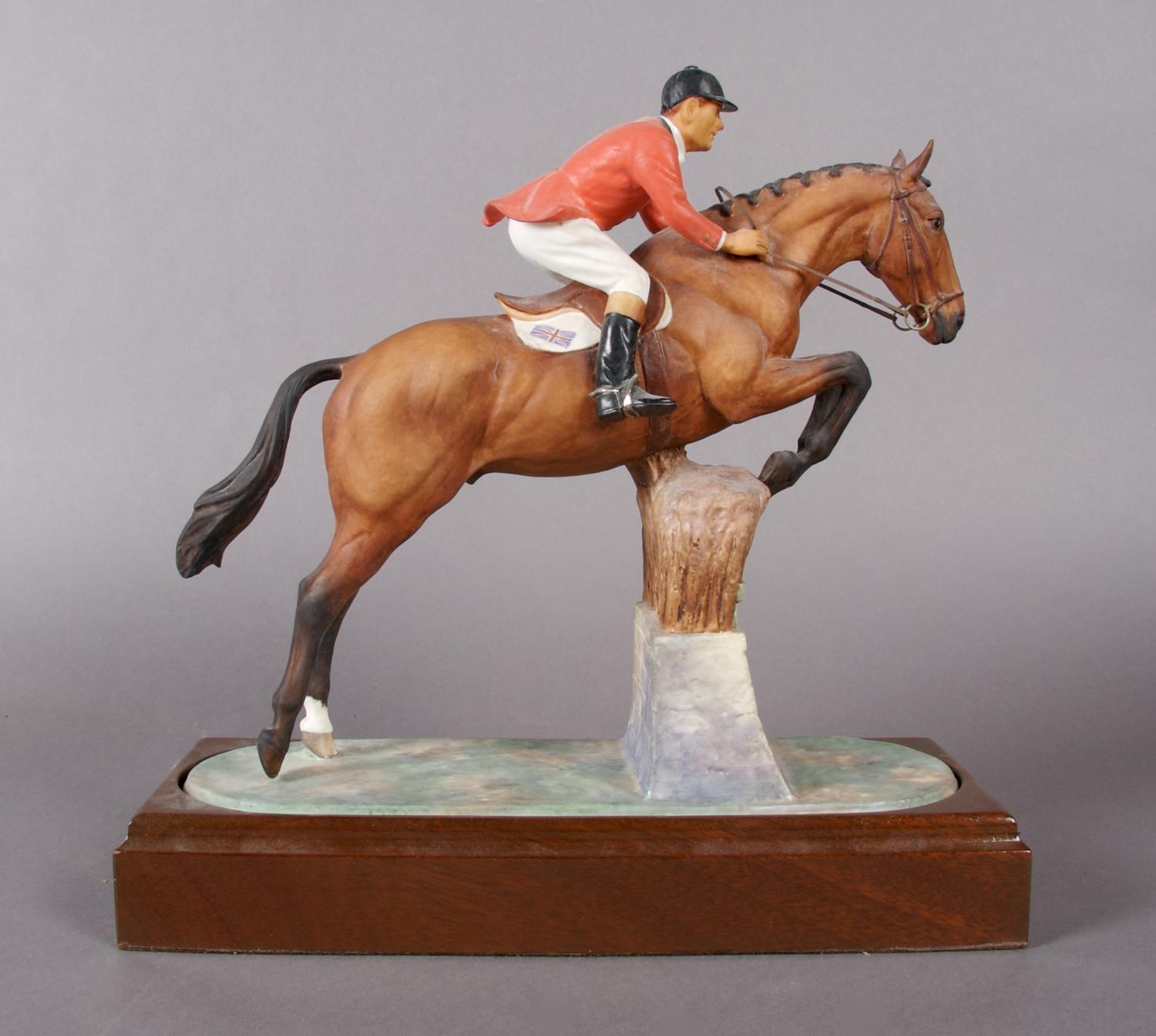 A Royal Worcester Figural Group, Height overall 11 5/8 inches.