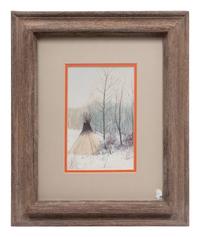 Tee Pee in the Winter Woods
