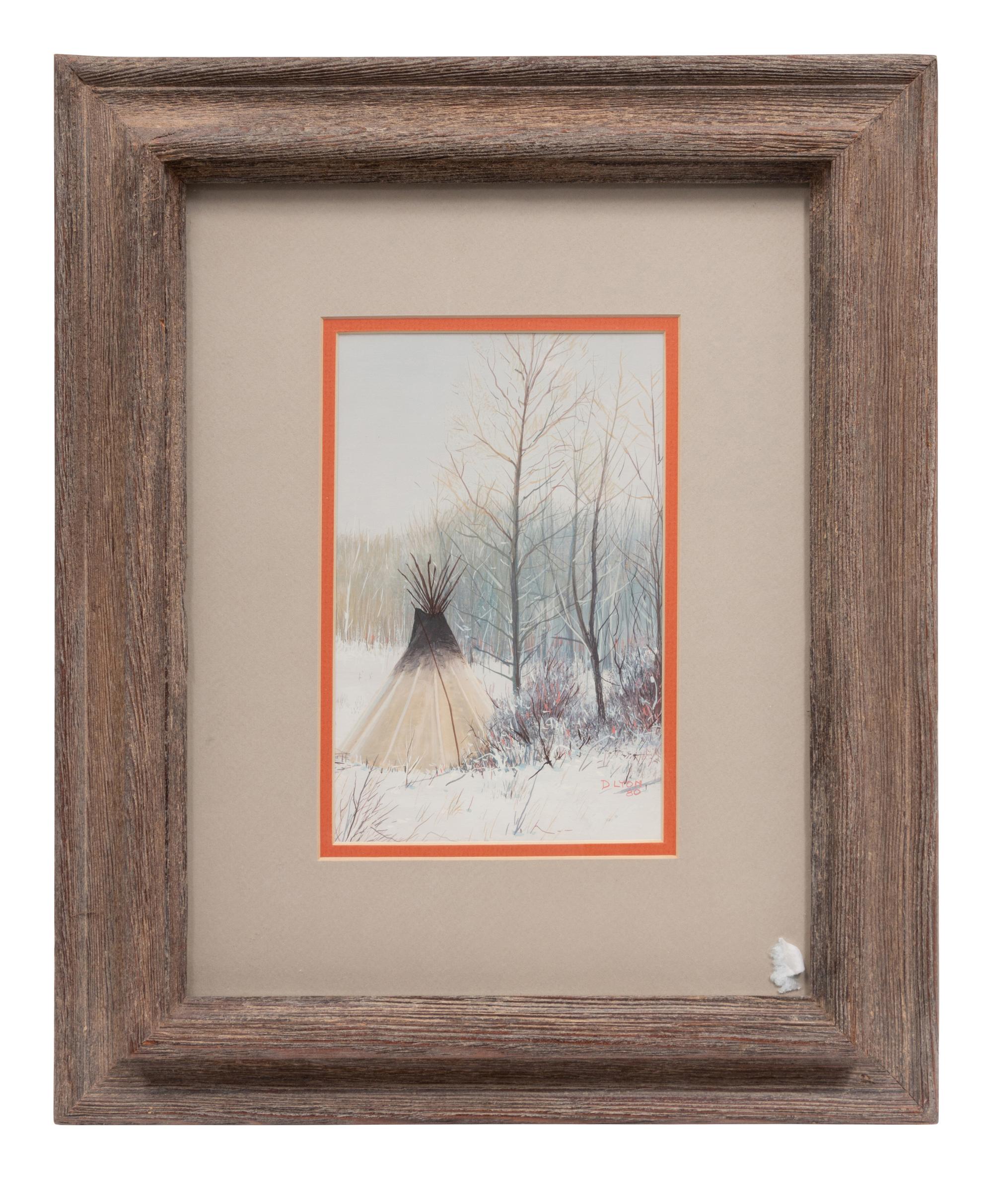 Tee Pee in the Winter Woods