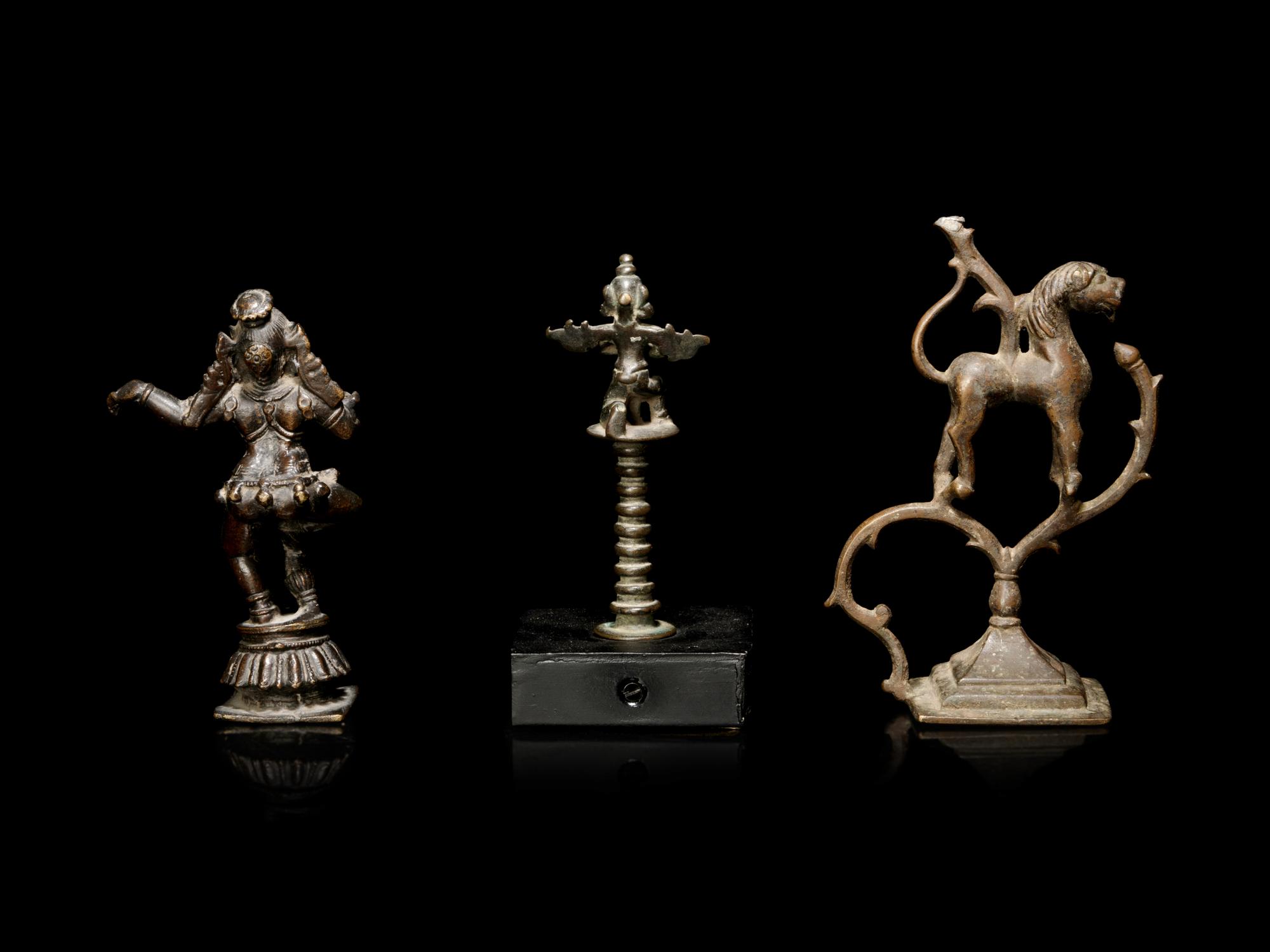 Three Indian Bronze Figures