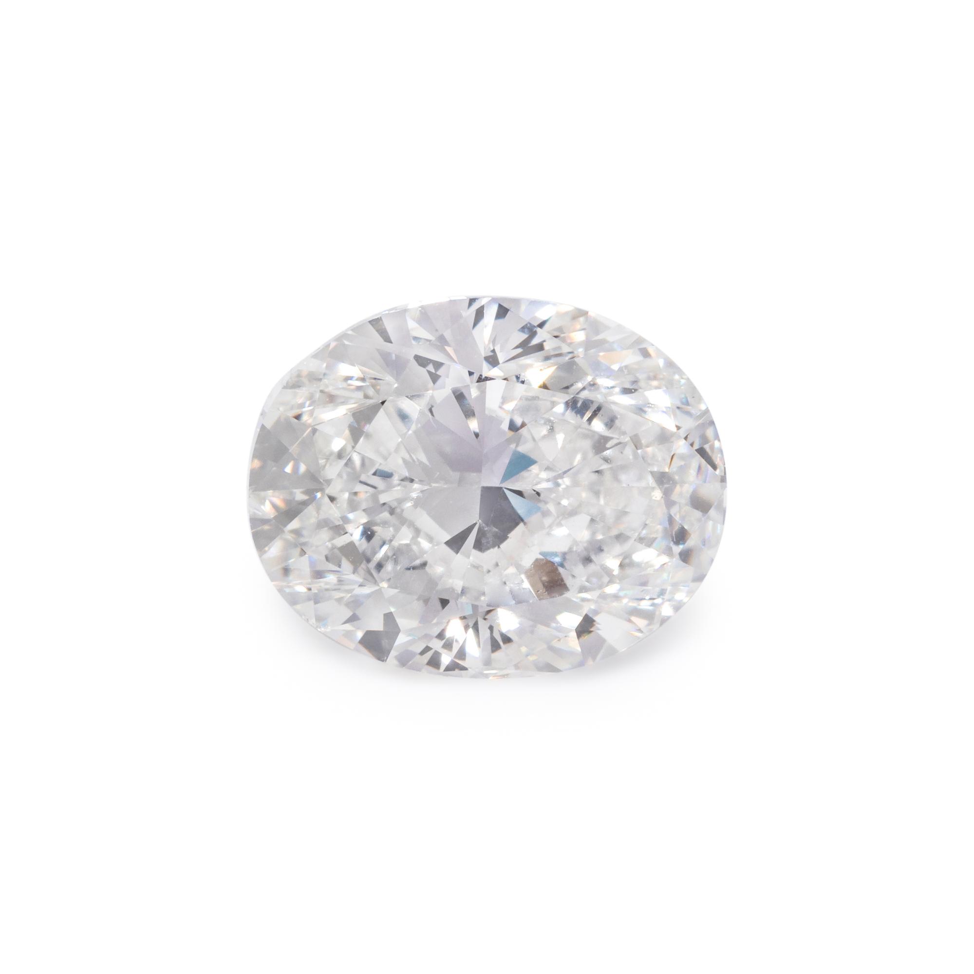 4.00 CARAT OVAL MODIFIED BRILLIANT CUT DIAMOND