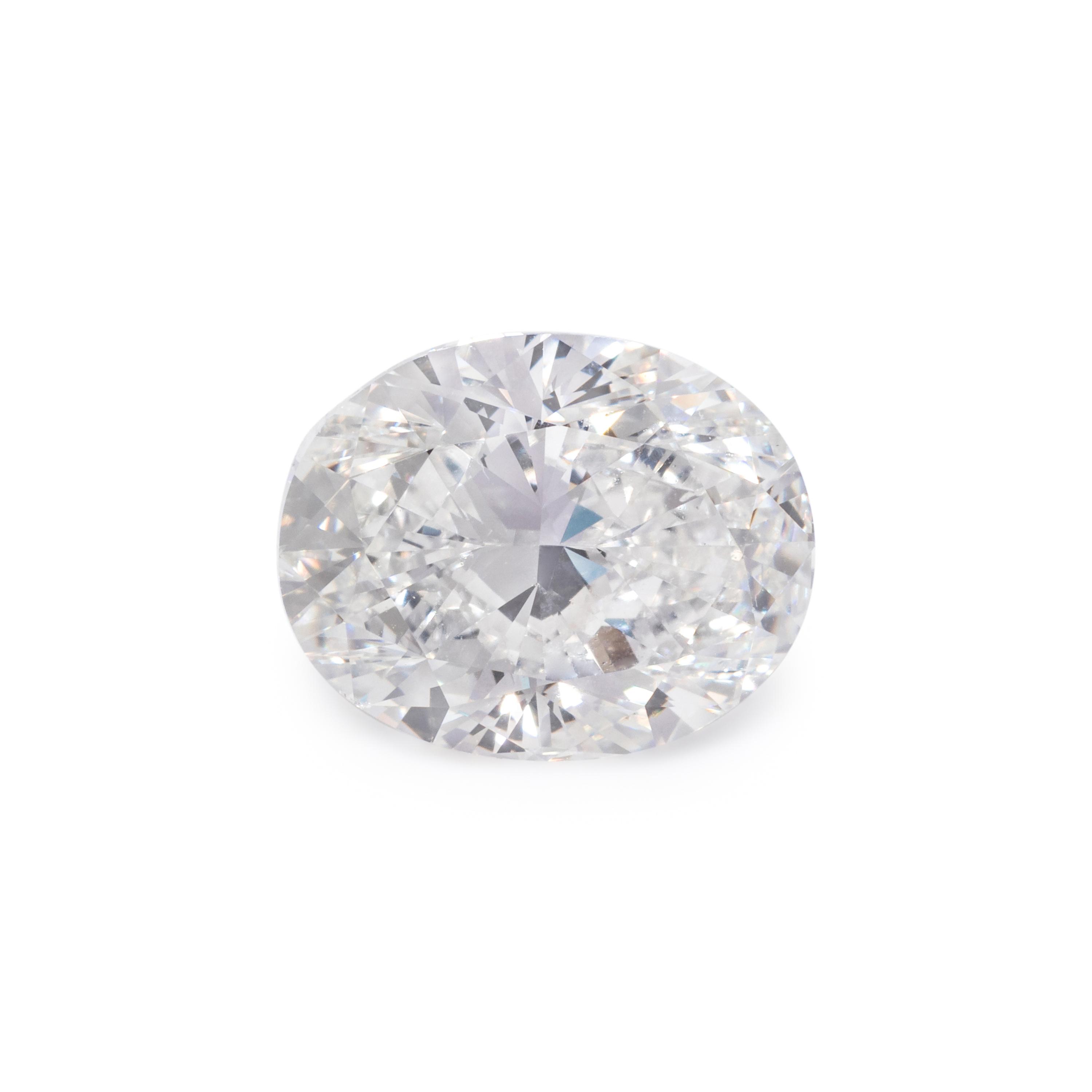 4.00 CARAT OVAL MODIFIED BRILLIANT CUT DIAMOND