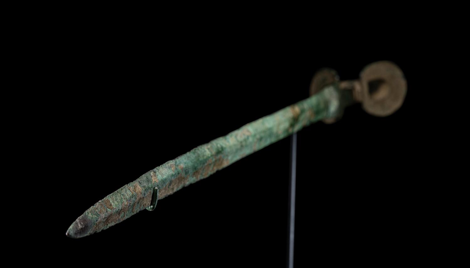 A Luristan Bronze Sword with Split-Ear Pommel