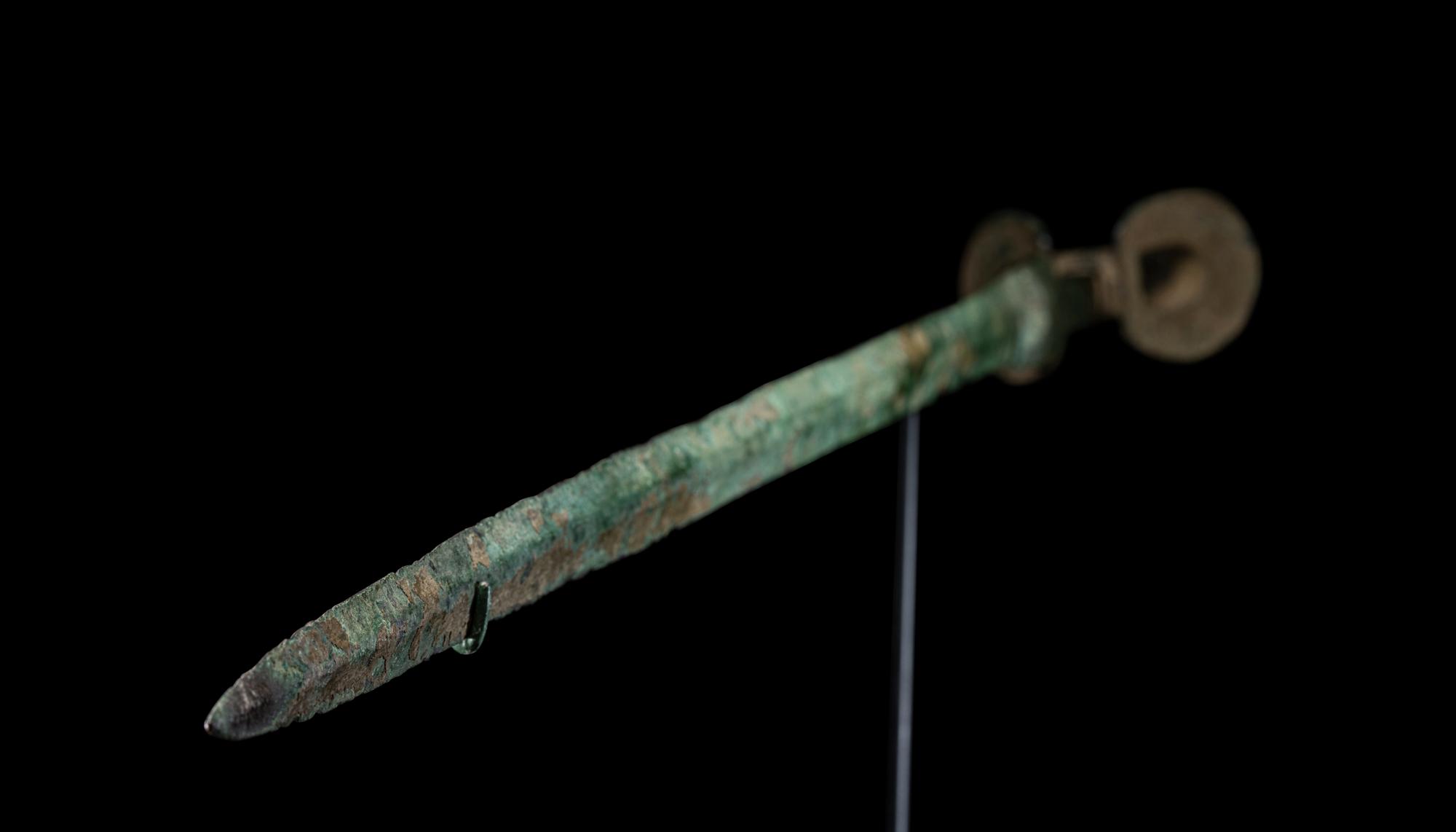 A Luristan Bronze Sword with Split-Ear Pommel
