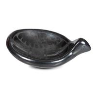 Blackware Pottery Dish, Avian Form