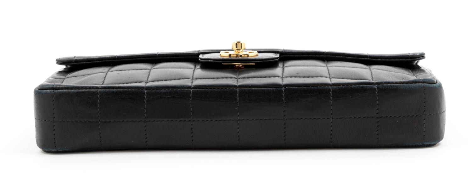 Chanel Black Leather Quilted Flap Bag, 1990-2000s