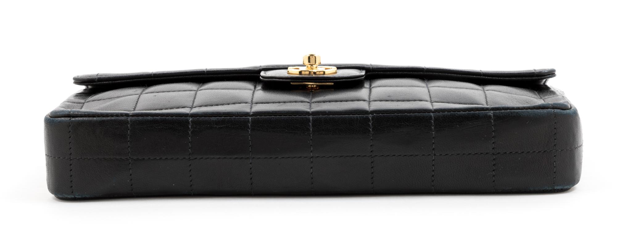 Chanel Black Leather Quilted Flap Bag, 1990-2000s