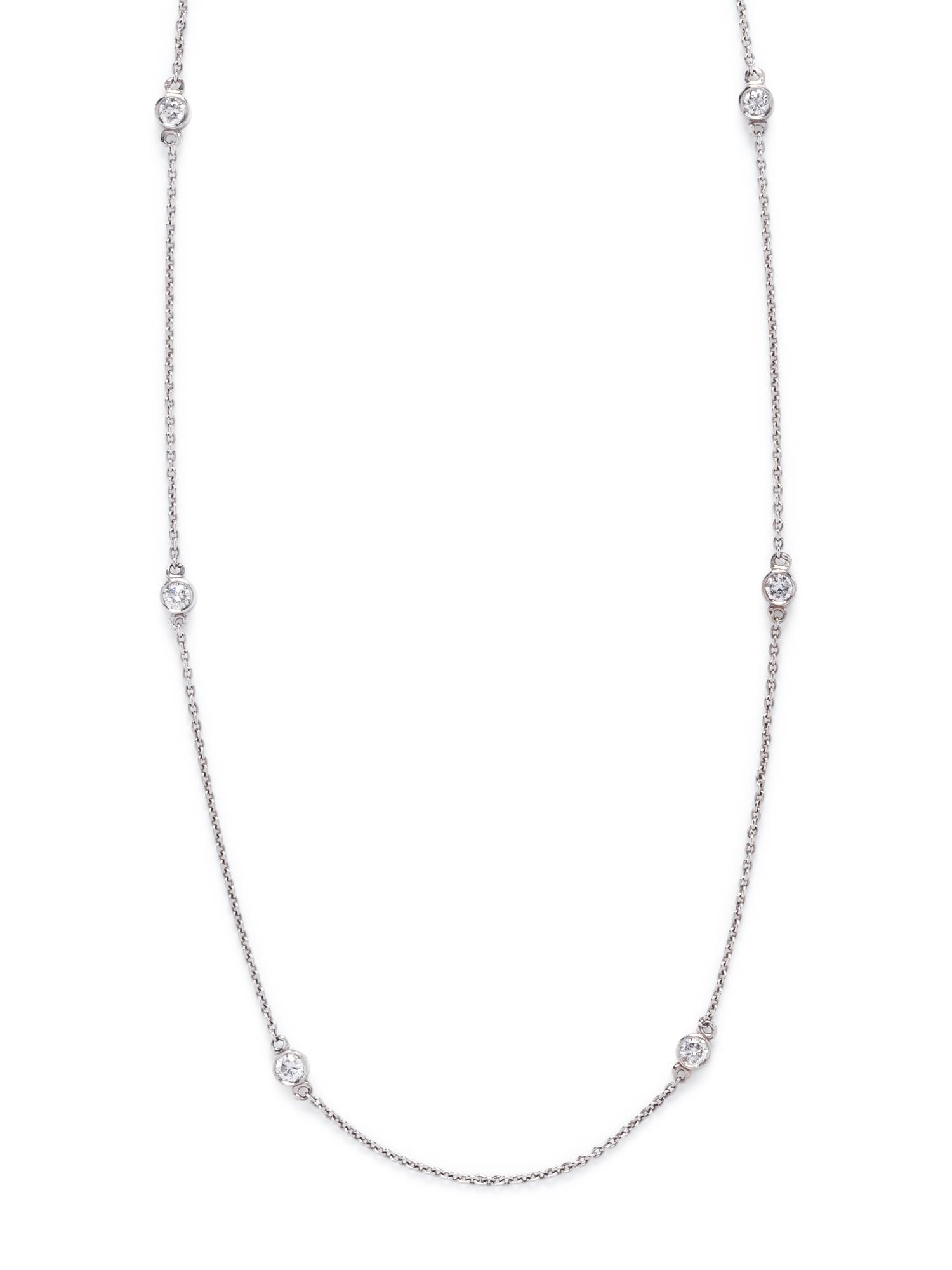 WHITE GOLD AND DIAMOND NECKLACE