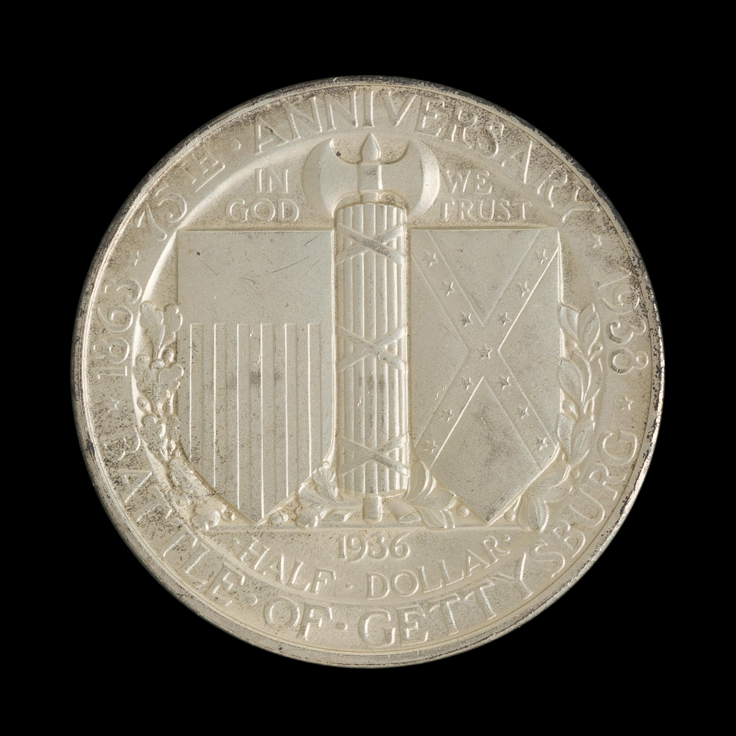 A United States 1936 Gettysburg Commemorative 50c Coin