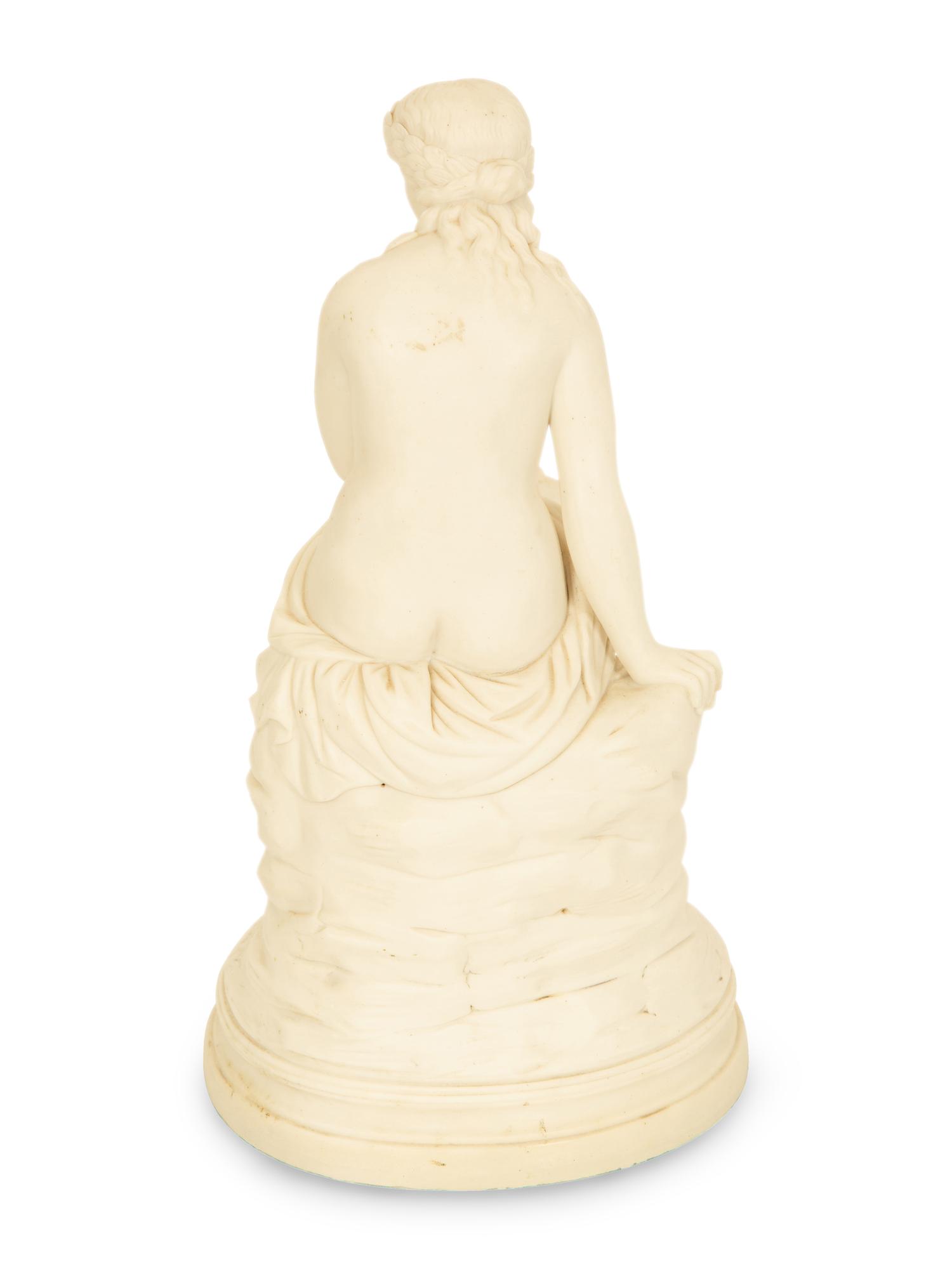 Two White Bisque Figures of Maidens