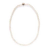 CULTURED PEARL, CONCH PEARL, AND SAPPHIRE NECKLACE