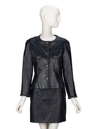 Chanel, Leather Skirt Suit