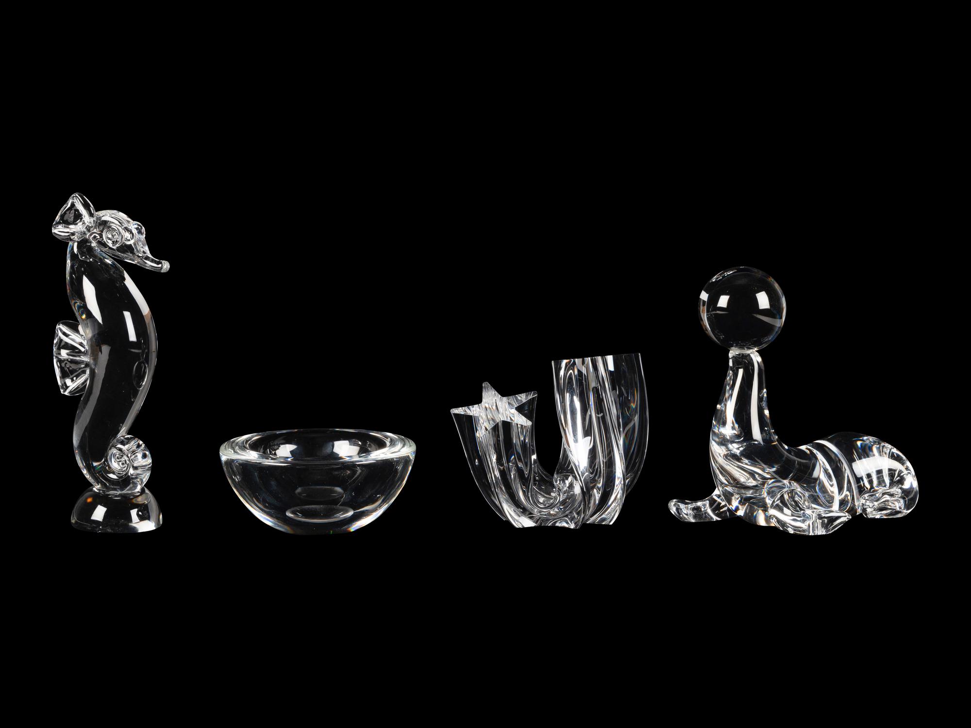 Four Steuben Glass Articles