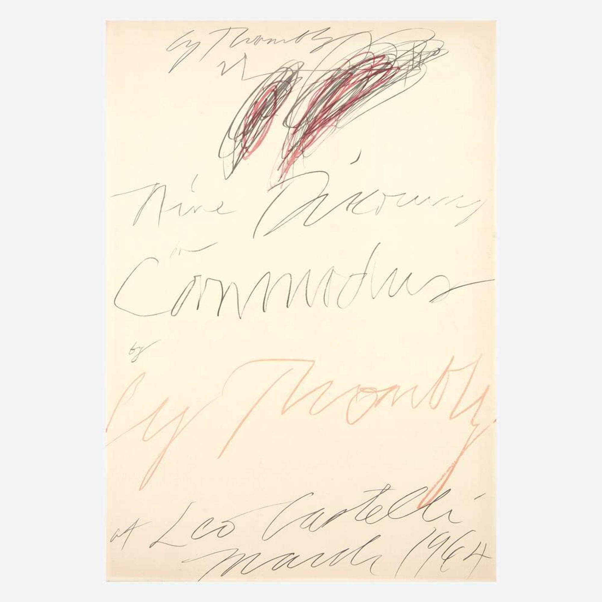 [Art] Twombly, Cy Signed Exhibition Poster