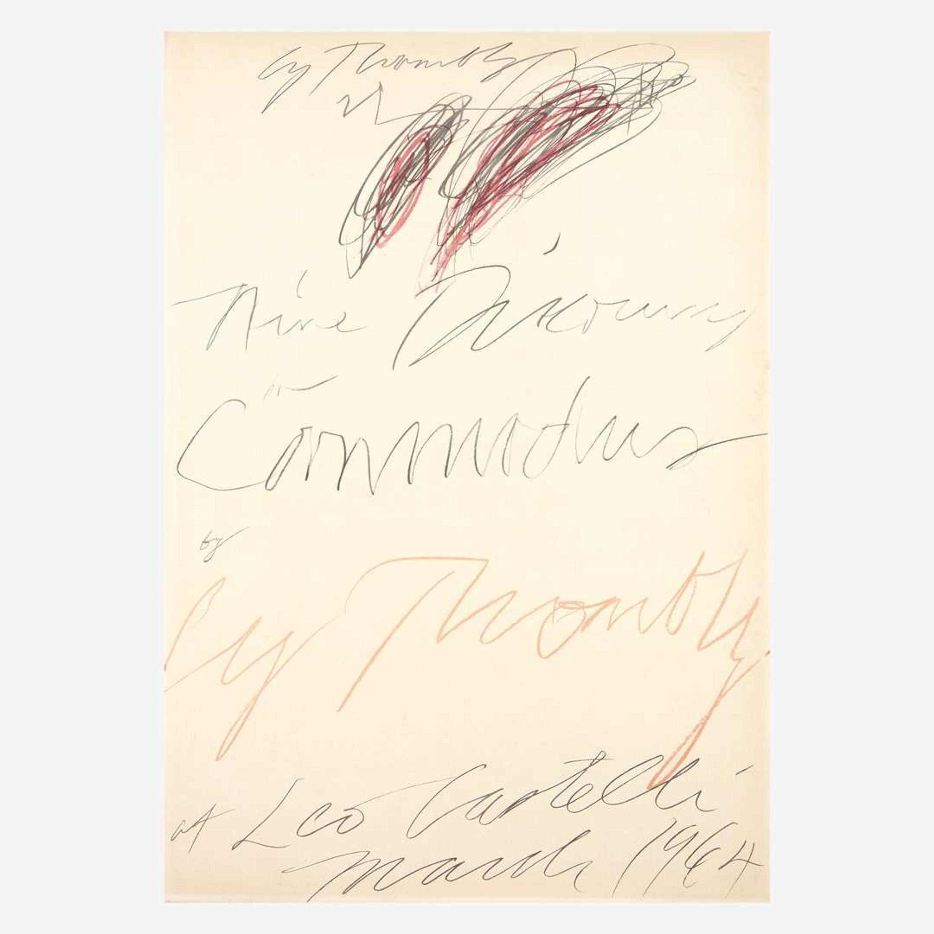 [Art] Twombly, Cy Signed Exhibition Poster