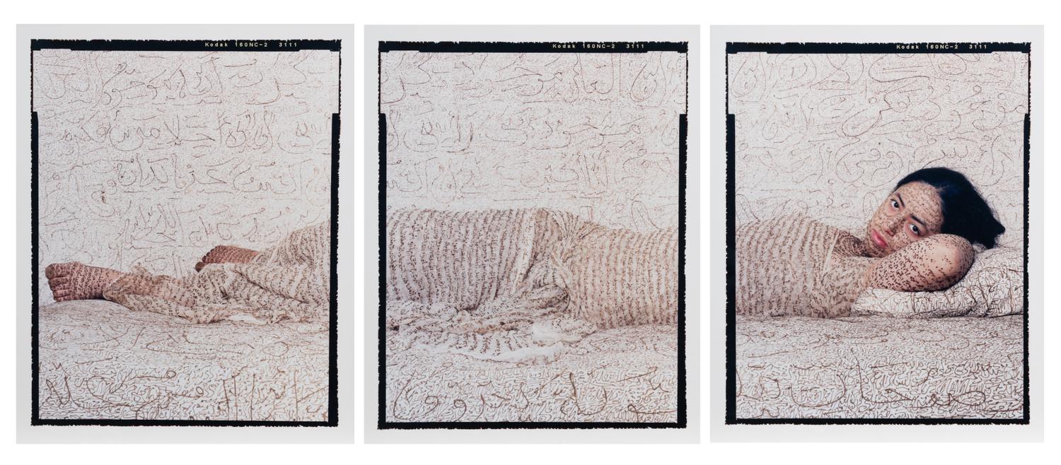 Les Femmes du Maroc “Reclining Odalisque;” printed 2008 (triptych)