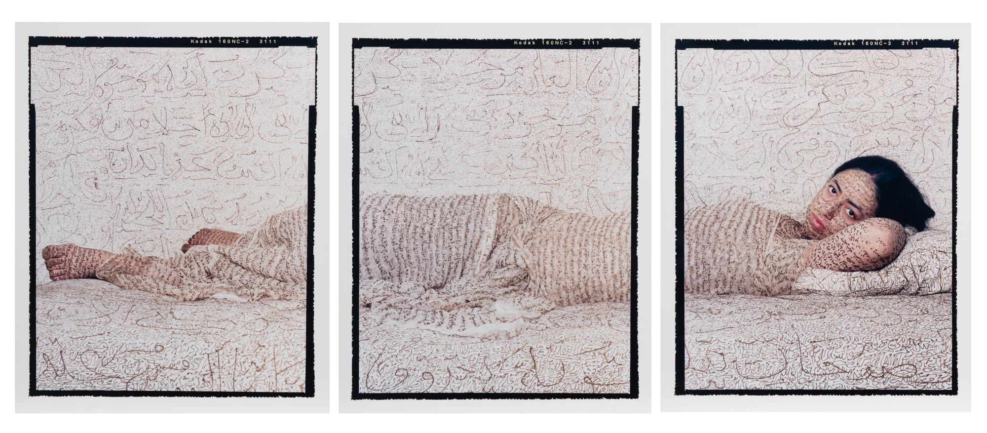 Les Femmes du Maroc “Reclining Odalisque;” printed 2008 (triptych)