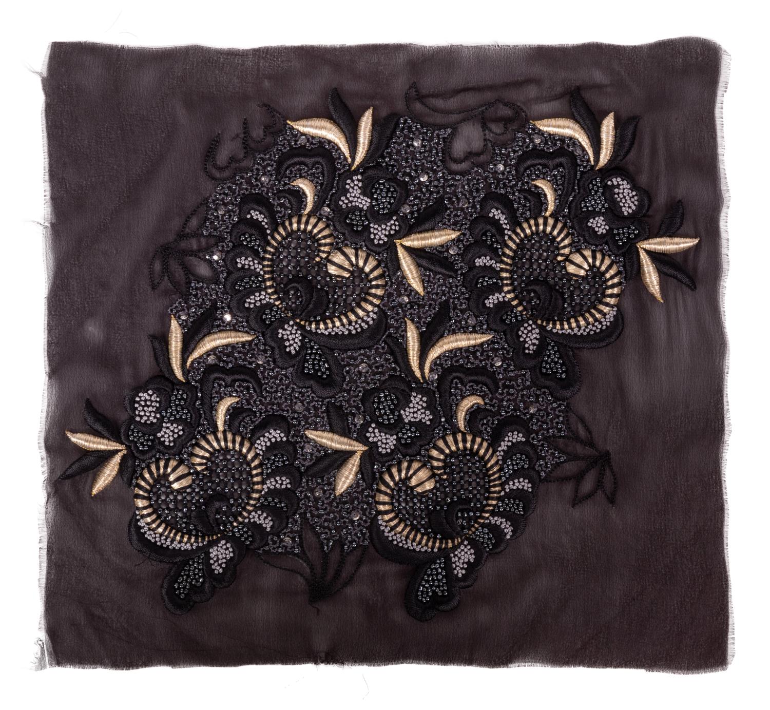 Fourteen Geoffrey Beene Embroidery Samples and Unfinished Garments, 1970-89s