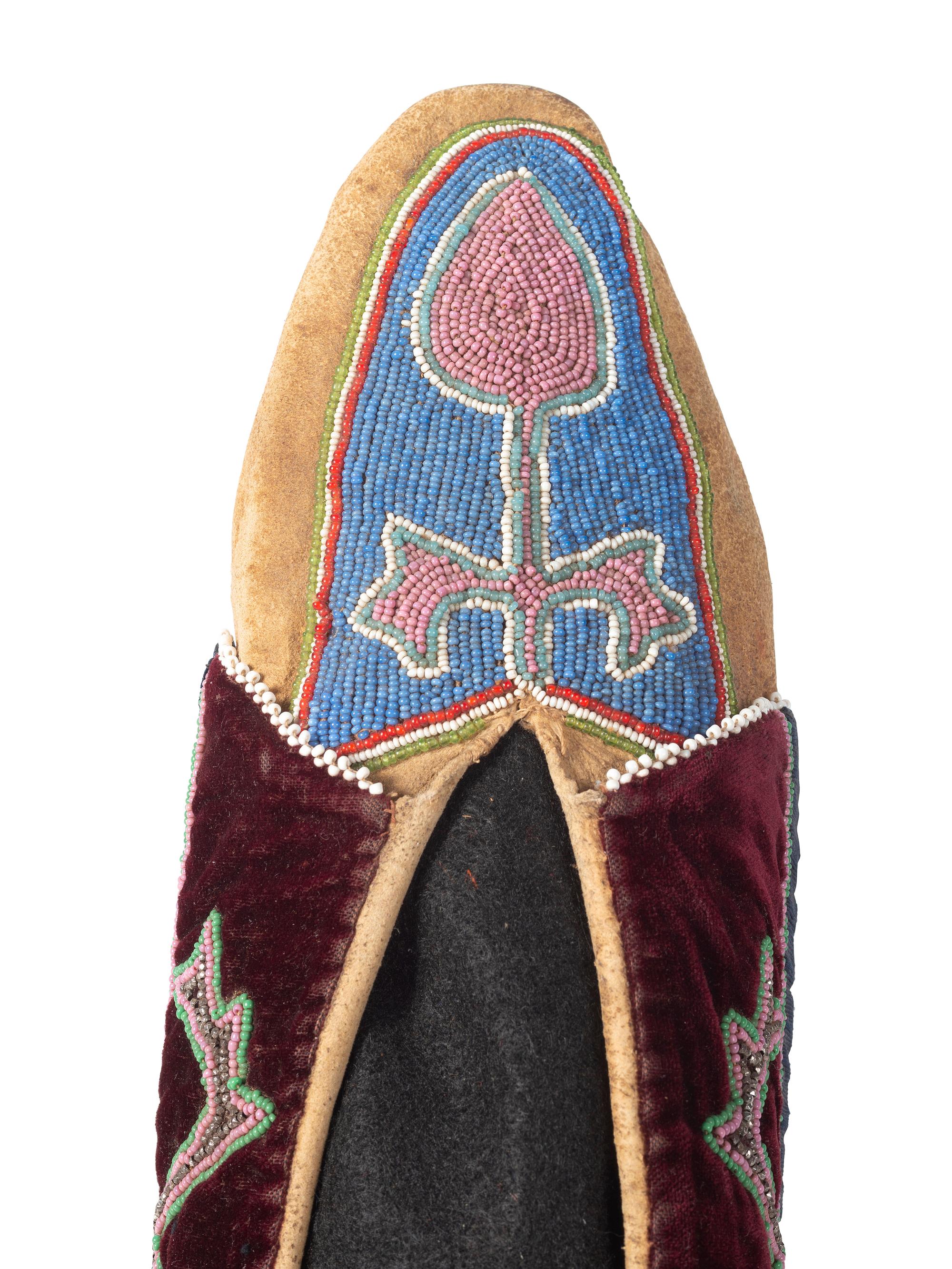 Prairie Beaded Hide Moccasins