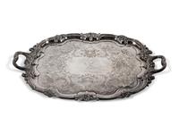 An English Silver-Plate Tray