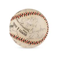 A 1939 St. Louis Cardinals Team Signed Autograph Baseball (JSA Letter of Authenticity),