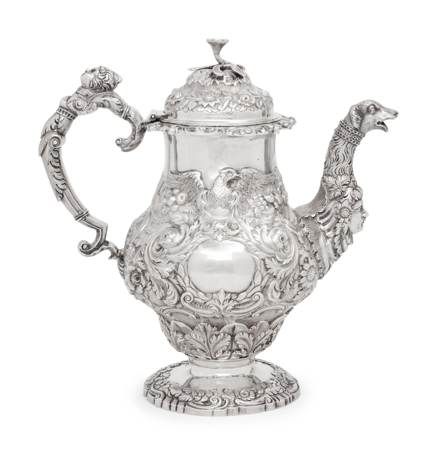 An Irish George IV Silver Coffee Pot