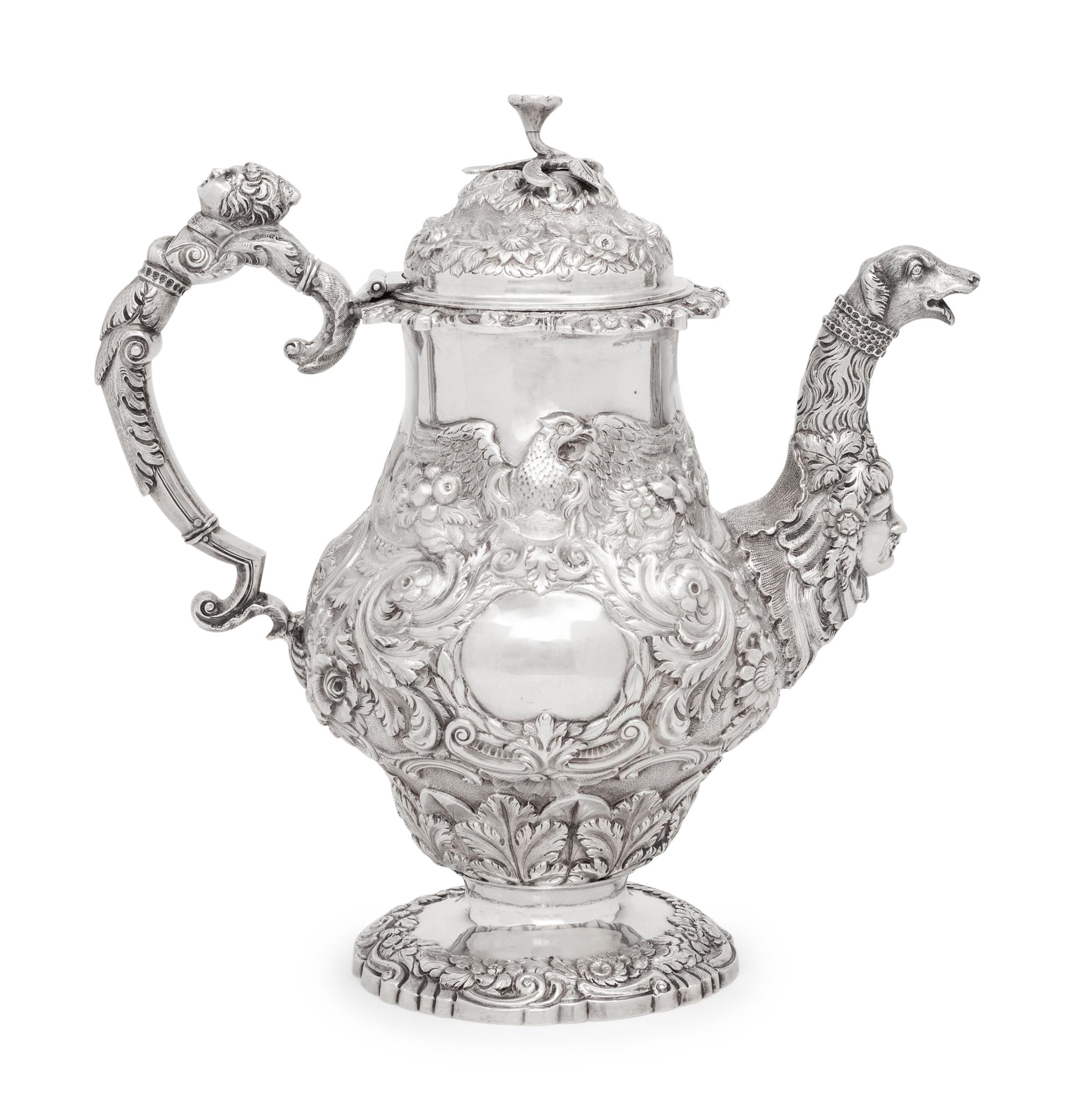 An Irish George IV Silver Coffee Pot