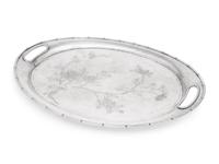 A Chinese Export Silver Tray