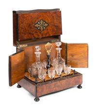 A Napoleon III Burlwood Cave à Liqueur