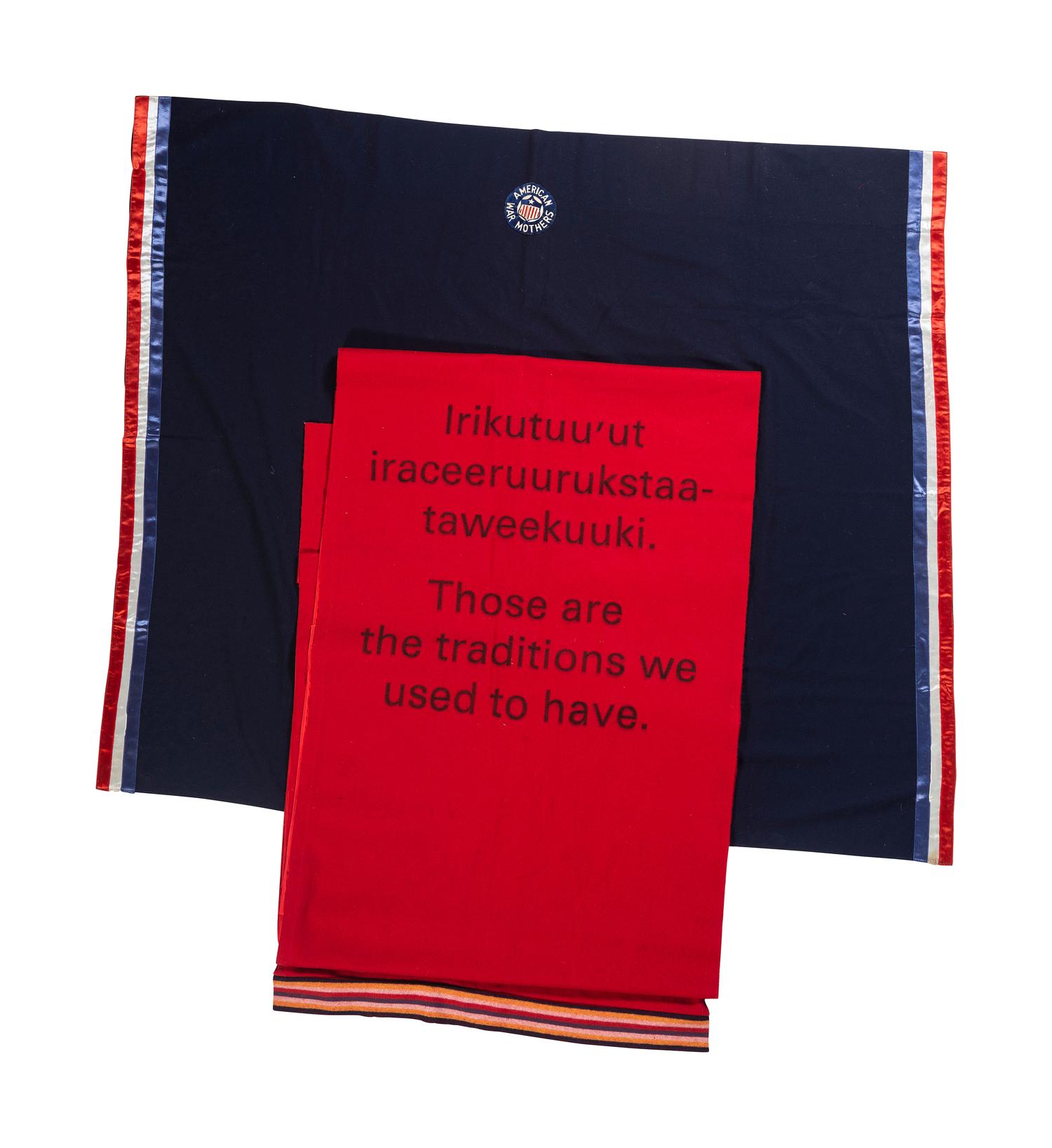 American War Mother's Ribbonwork Shawl, and Banner