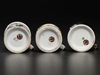 Three Fraternal Porcelain Shaving Mugs