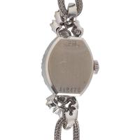 BULOVA, 14K WHITE GOLD AND DIAMOND DRESS WATCH