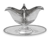 A German Silver Sauce Boat