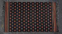 Two Indian Flat Woven Wool Rugs Dimensions of larger 4 feet 11 inches x 2 feet 8 1/2 inches. — 20TH CENTURY