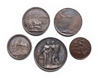 [EXONUMIA] A Group of Five Commemorative Medallions Relating to English Monarchs