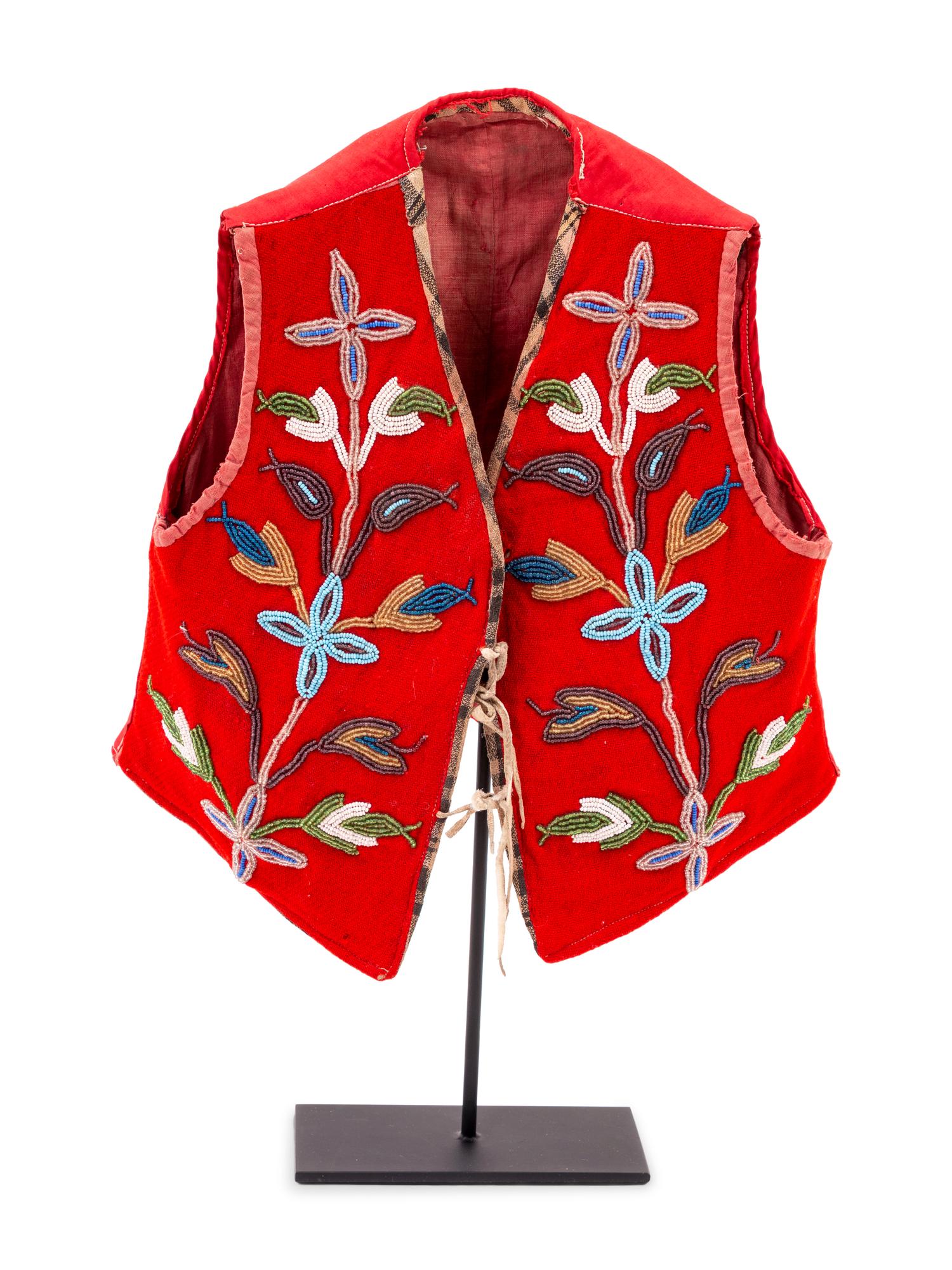 Plateau Child's Beaded Wool Vest