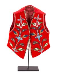 Plateau Child's Beaded Wool Vest