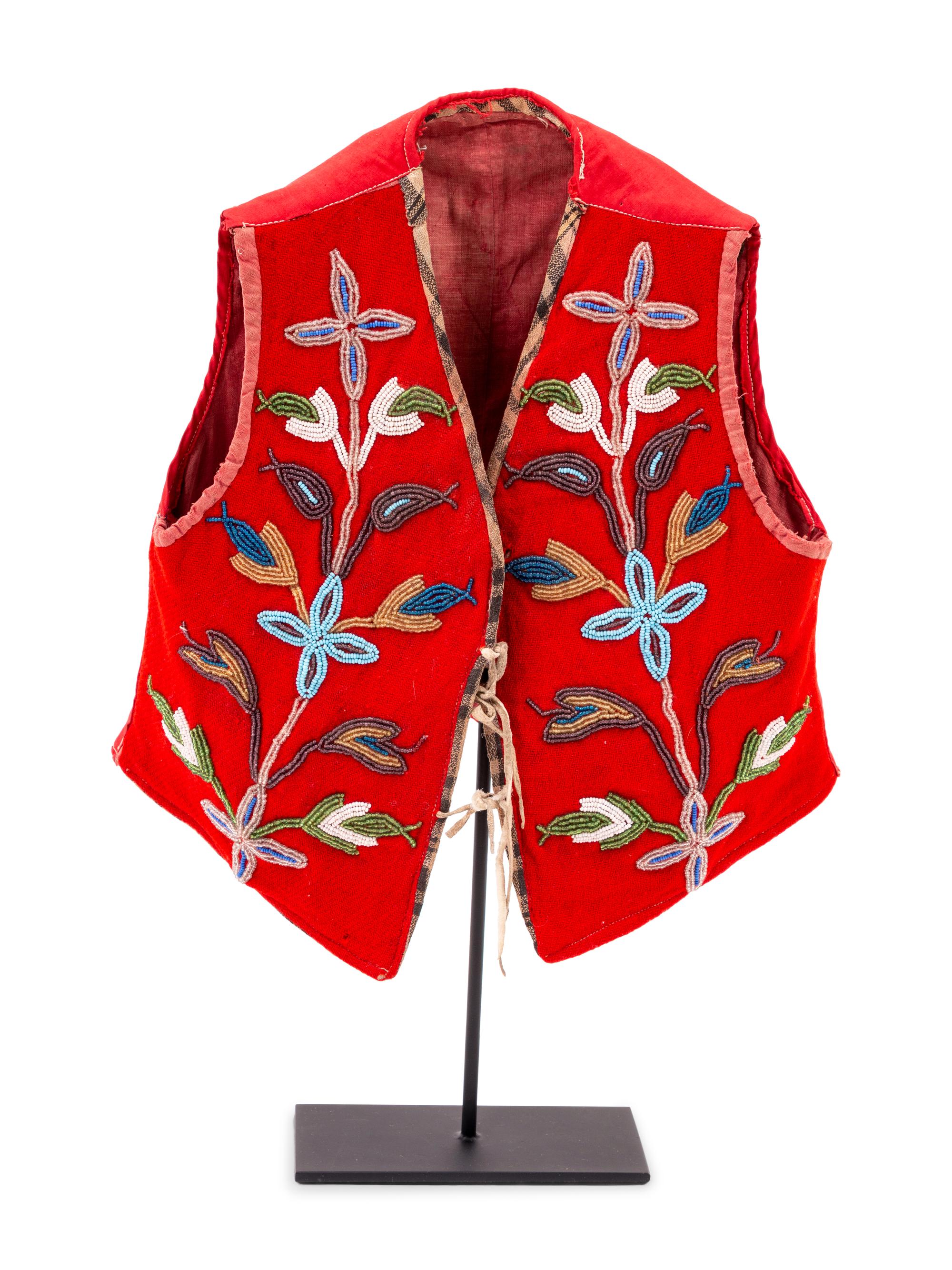 Plateau Child's Beaded Wool Vest