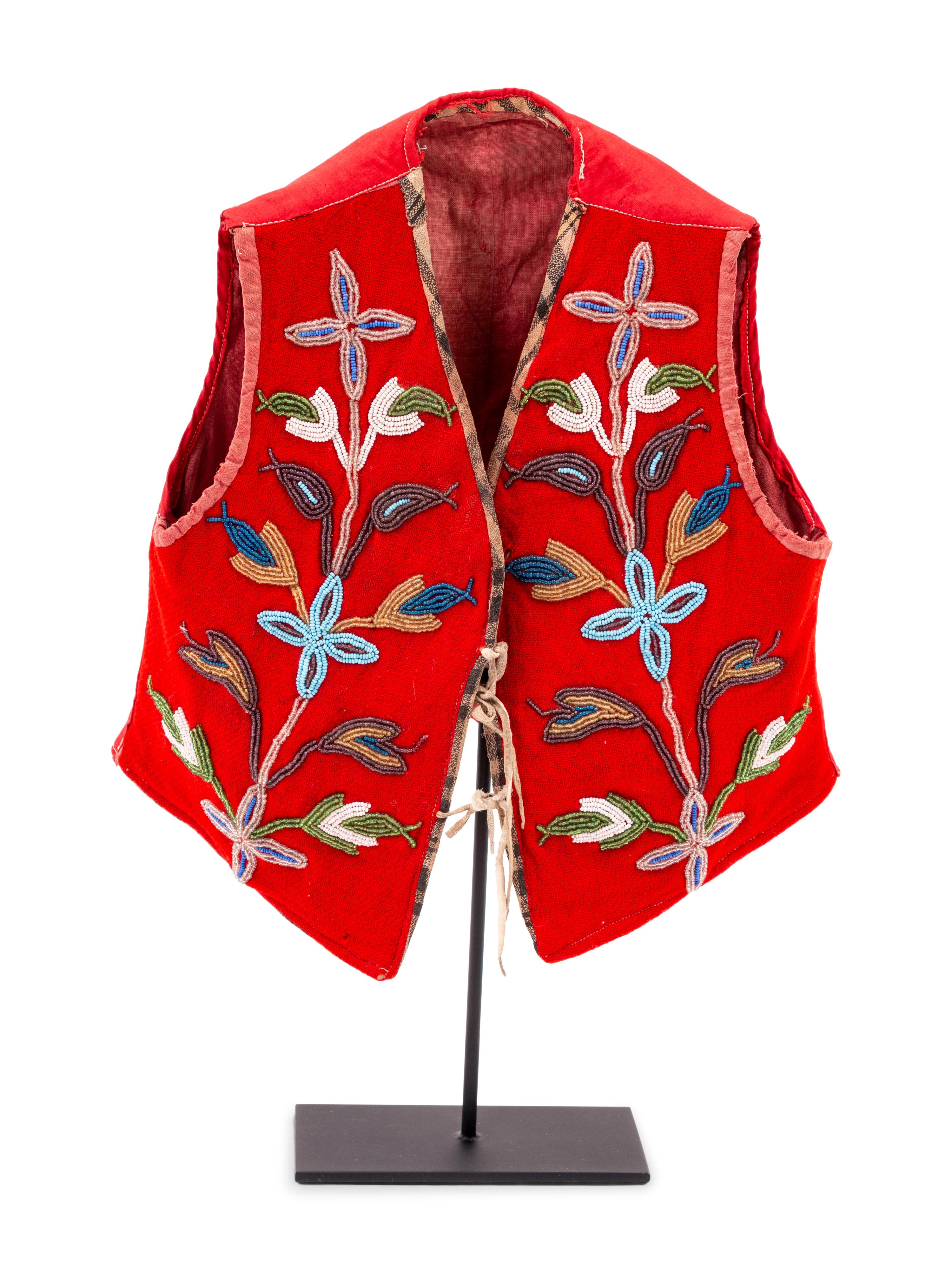 Plateau Child's Beaded Wool Vest