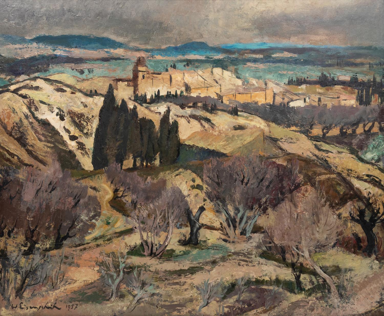 Untitled (Landscape with Building)
