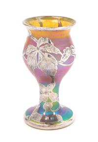 Loetz, EARLY 20TH CENTURY, a silver overlay vase, of baluster form with foliate overlays