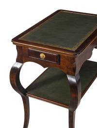 A Pair of George II Mahogany Leather-Inset Side Tables