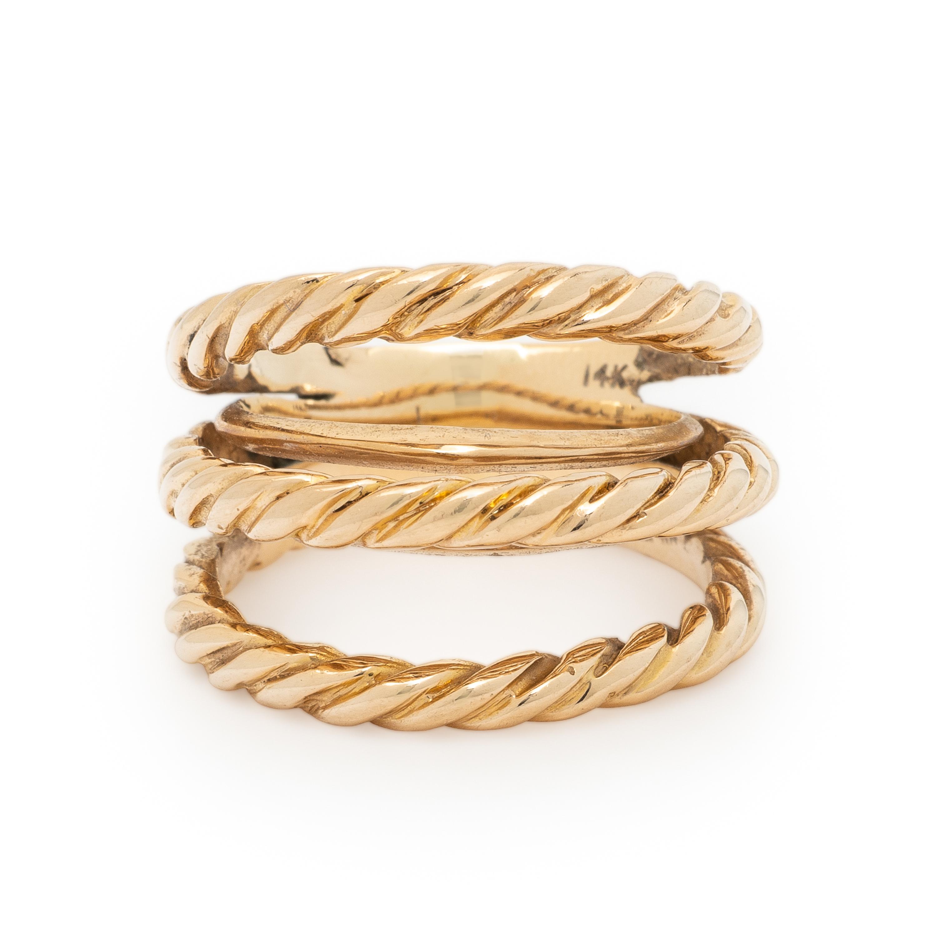 Braided Rose Gold Ring