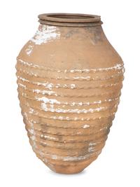A Mediterranean Glazed Terra Cotta Olive Jar — 19TH/20TH CENTURY