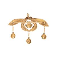 LALAOUNIS, YELLOW GOLD 'BEES OF MALIA' PENDANT/BROOCH