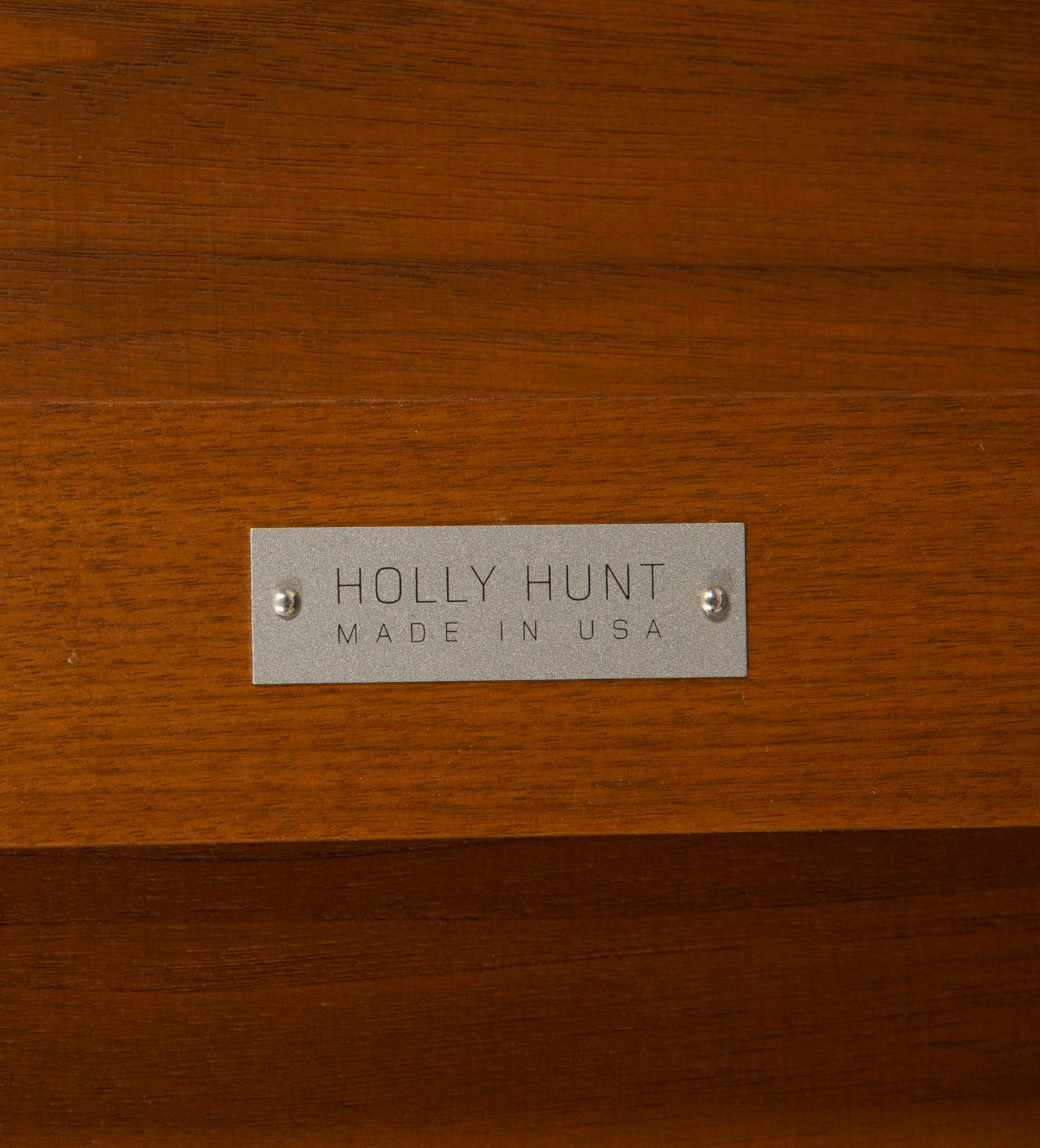 A Contemporary Walnut Dining Table Retailed by Holly Hunt