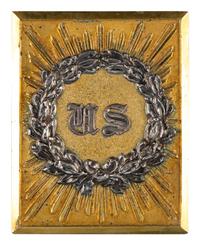 [CIVIL WAR]. Model 1839 US company officer's shoulder belt plate.
